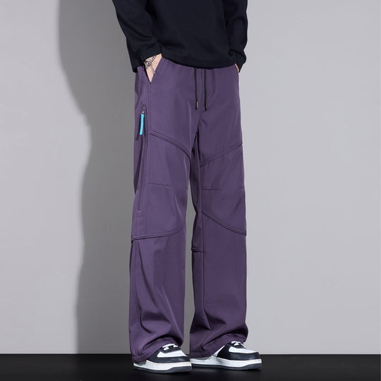 Herren Locker sitzende Cargo-Hose mit Tunnelzug, Knie-Panels und Multifachtaschen Nord Taschen