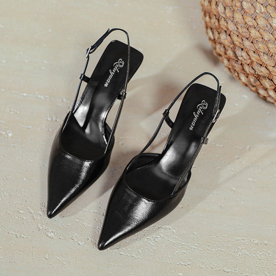 Damen stilvolle Slingback-Pumps mit schmalem Absatz