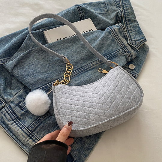 Damen Schultertasche mit elegantem geflochtenem Design Nord Taschen