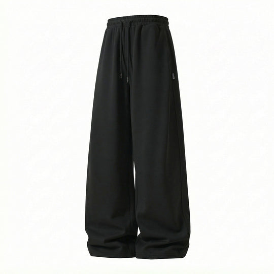 Unisex Weite Palazzo-Sweathose aus French-Terry mit elastischem Kordelbund und Eingrifftaschen Nord Taschen