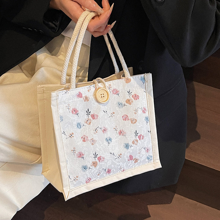 Damen praktische und stilvolle Einkaufstasche mit floralem Design Nord Taschen