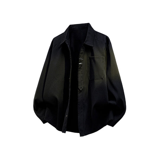 Unisex Oversize Hemdjacke im minimalistischen Utility-Look mit Brusttasche und verdeckter Knopfleiste Nord Taschen