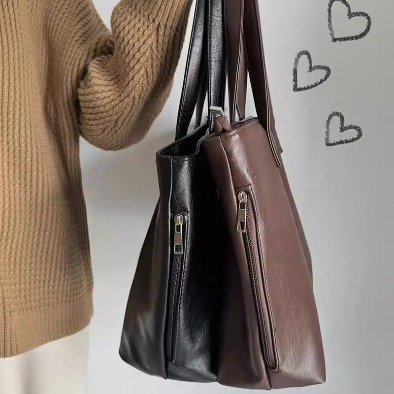 Damen Tote-Handtasche mit eleganter Struktur und geräumigem Innenraum Nord Taschen