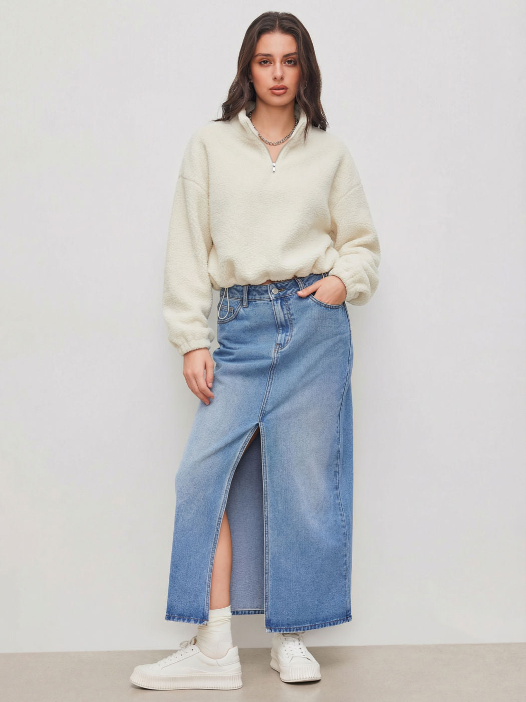 Damen Weiches und lässiges Sweatshirt Nord Taschen