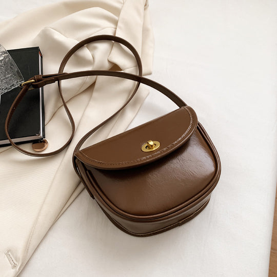 Damen Umhängetasche im eleganten Retro-Design mit goldenen Akzenten Nord Taschen