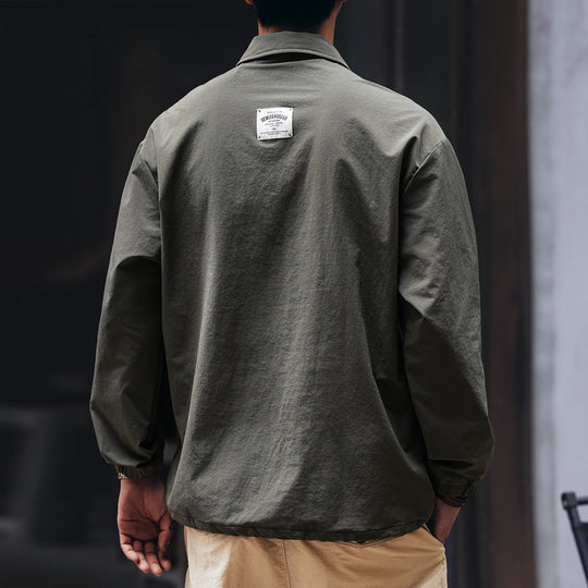 Herren Utility-Halbzip-Pullover mit Hemdkragen und Kängurutaschen Nord Taschen
