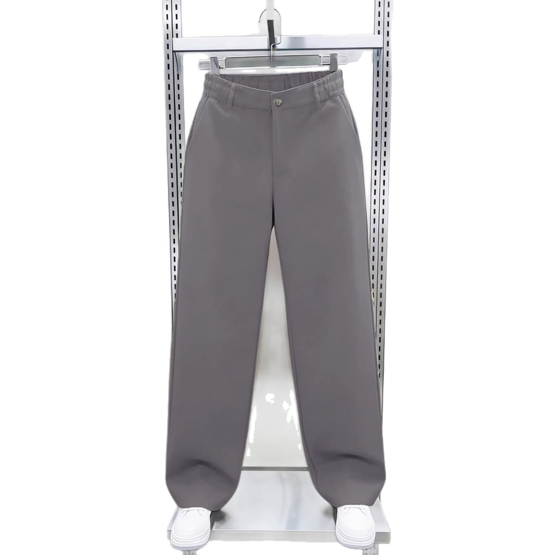 Herren Weite Twillhose mit hohem Bund, elastischem Rückenbund und geradem Bein Nord Taschen