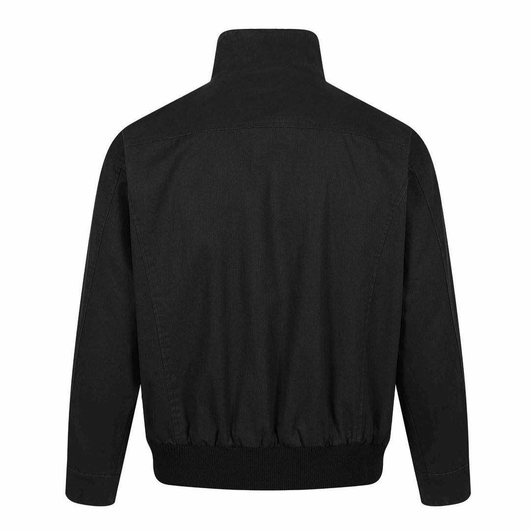 Herren Kurzer Utility Bomber mit hohem Stehkragen, aufgesetzten Klappentaschen und Rippenbund Nord Taschen