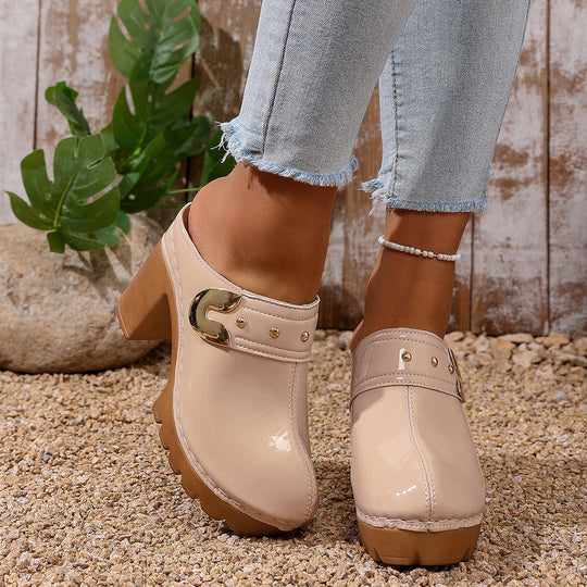 Damen Hochwertige Clogs mit Holzsohle - Arvani