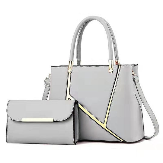 Damen Handtaschen Set mit schickem Clutch und goldenen Akzenten Nord Taschen