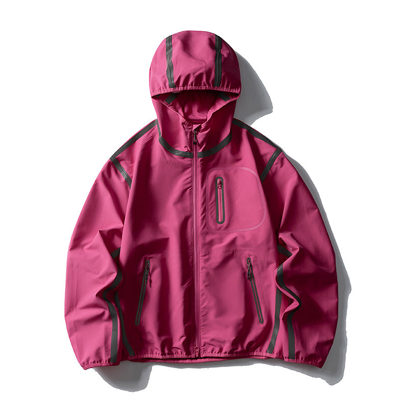 Unisex Wasserdichte Softshell-Outdoorjacke mit verschweißten Nähten und Kapuze Nord Taschen