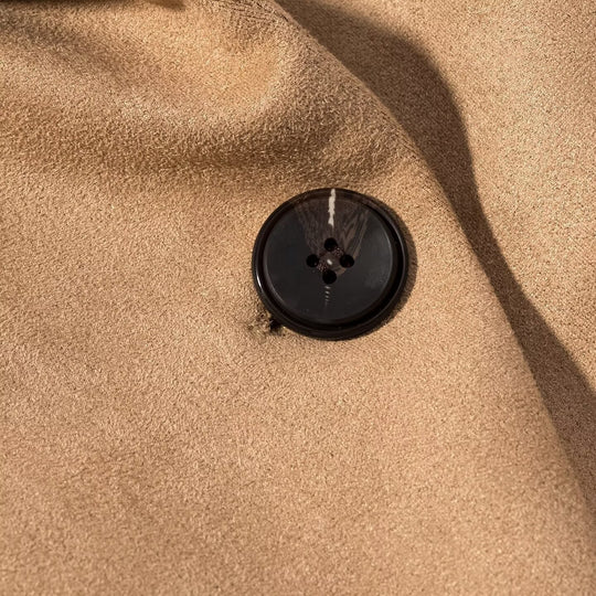 Damen Oversize-Veloursblazer mit Schalkragen, Ein-Knopf‑Verschluss und aufgesetzten Taschen Nord Taschen