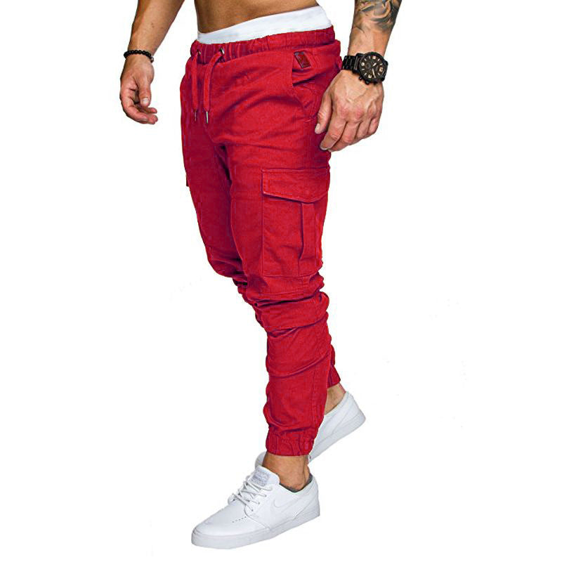 Herren Slim-Fit Cargo-Joggerhose mit elastischem Tunnelzug, verstärkten Nähten und Mehrfachtaschen Nord Taschen
