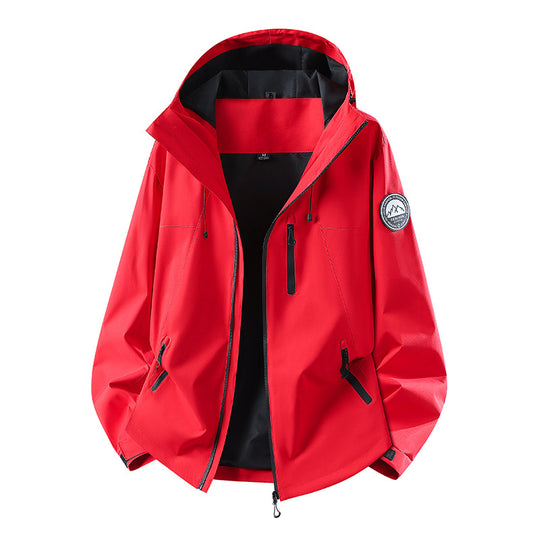 Herren Wasserdichte Softshell-Jacke mit Kapuze und atmungsaktiver Membran Nord Taschen