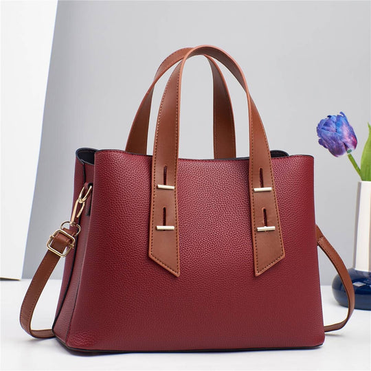 Damen elegante Handtasche mit strukturiertem Obermaterial und abnehmbaren Schulterriemen Nord Taschen