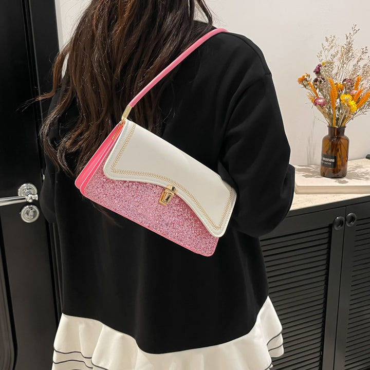 Damen elegante Umhängetasche mit funkelndem Pailletten-Design Nord Taschen
