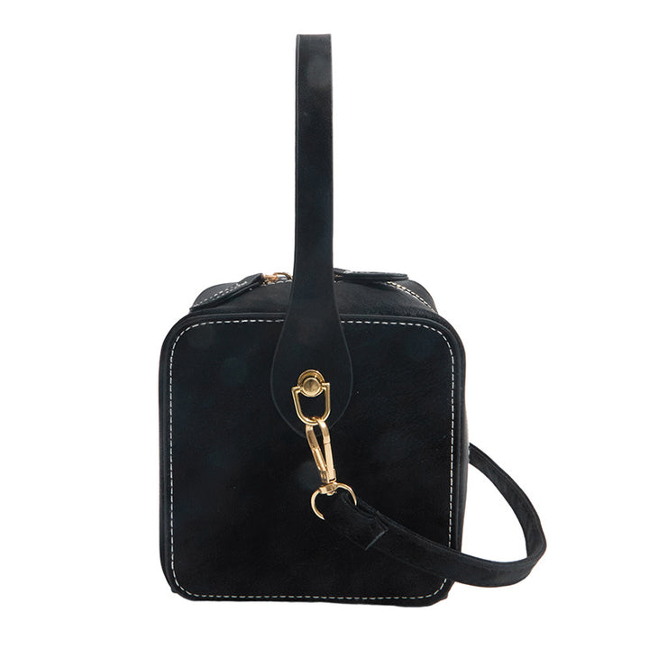 Damen Mini-Handtasche mit abnehmbarem Schulterriemen und elegantem Klappverschluss Nord Taschen