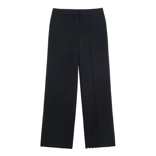 Damen Hochtaillierte Palazzo-Hose mit weitem Bein und glattem Bund Nord Taschen