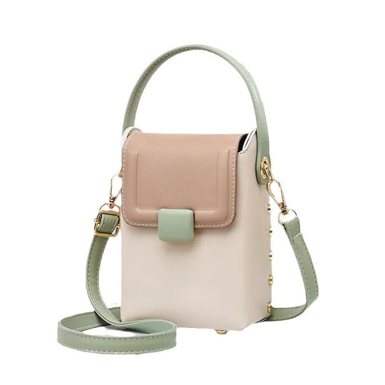 Damen elegante Umhängetasche mit luxuriösem Karomuster und funktionalem Klappenverschluss Nord Taschen