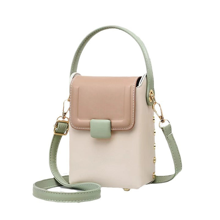 Damen elegante Umhängetasche mit luxuriösem Karomuster und funktionalem Klappenverschluss Nord Taschen