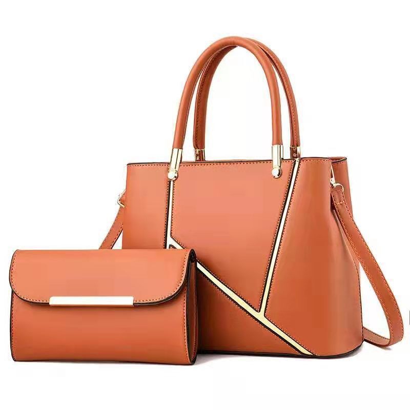 Damen Handtaschen Set mit schickem Clutch und goldenen Akzenten Nord Taschen