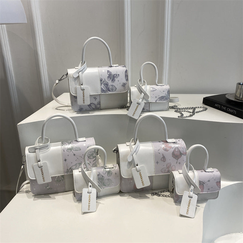 Damen elegante Mini-Handtasche mit floralem Design Nord Taschen