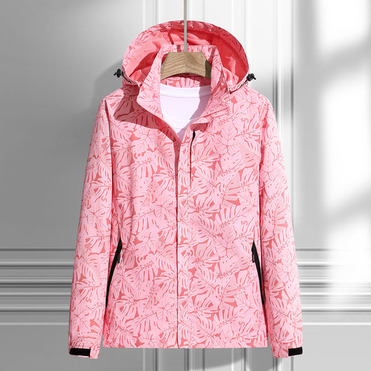 Damen Wetterfeste Outdoorjacke mit Kapuze Nord Taschen