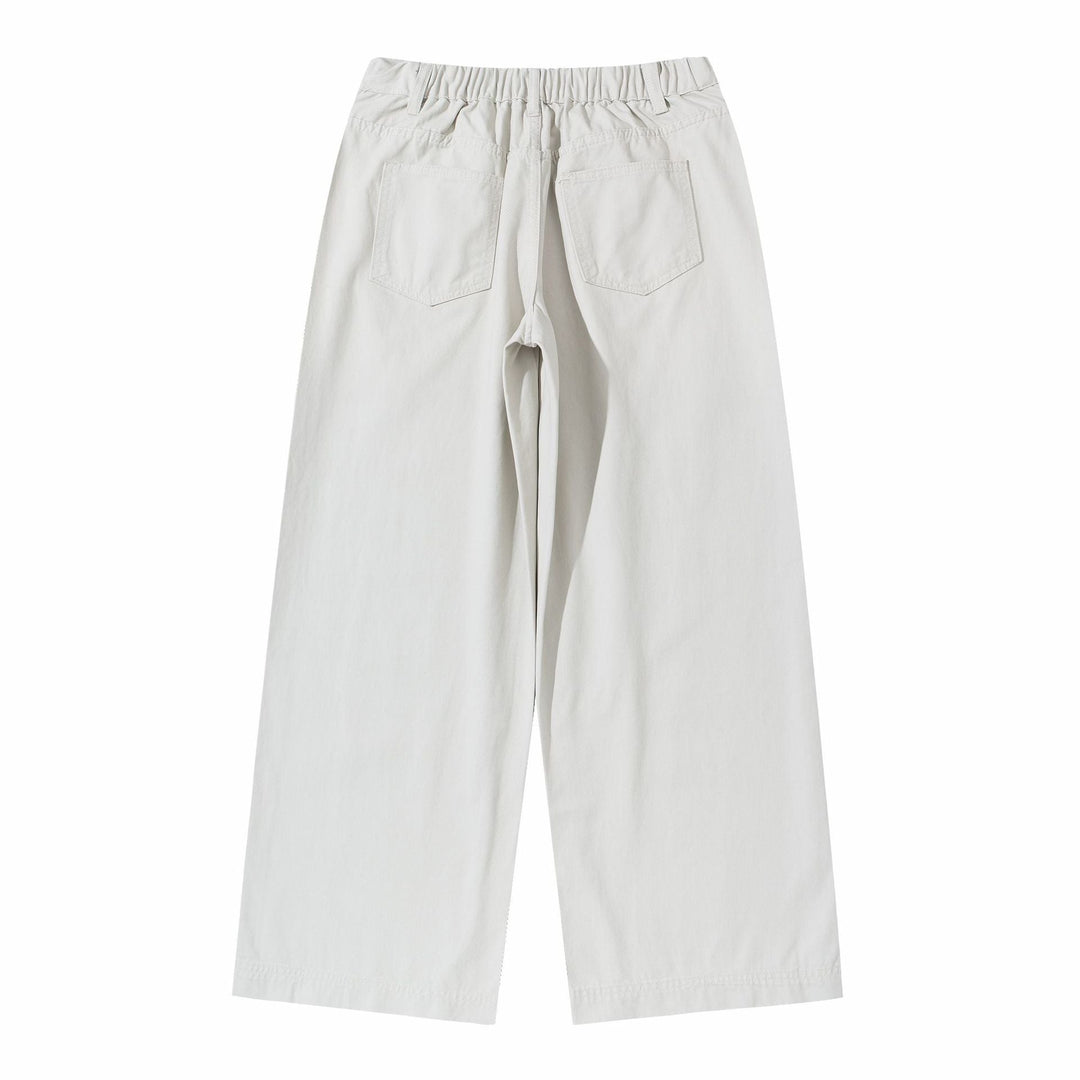 Damen High‑Waist Culotte‑Hose aus Baumwoll‑Twill mit durchgehender Mittelnaht Nord Taschen