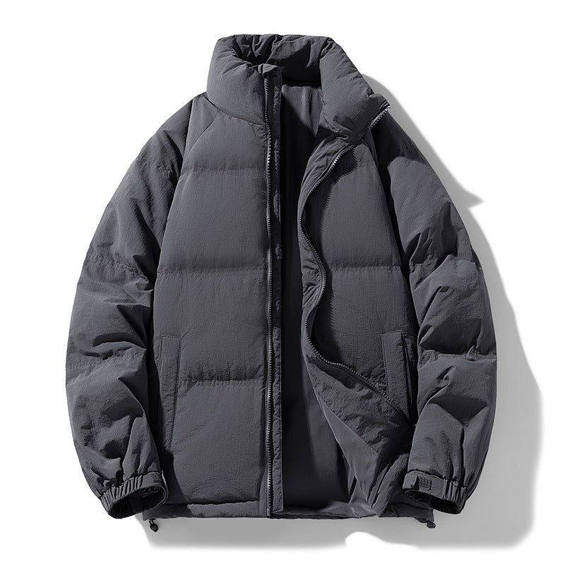 Herren Stepp-Daunen-Winterjacke mit hohem Stehkragen und verstellbarem Saum Nord Taschen