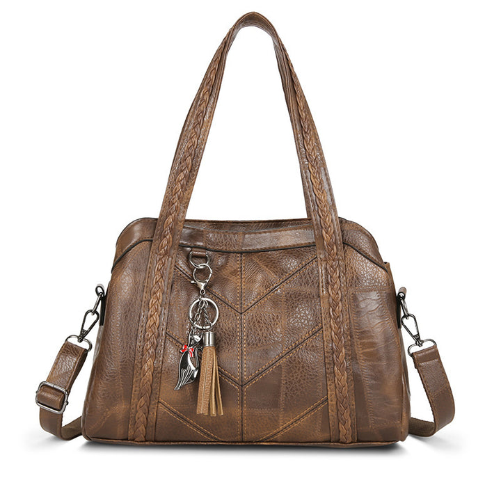 Damen elegante Handtasche mit geflochtenem Design Nord Taschen