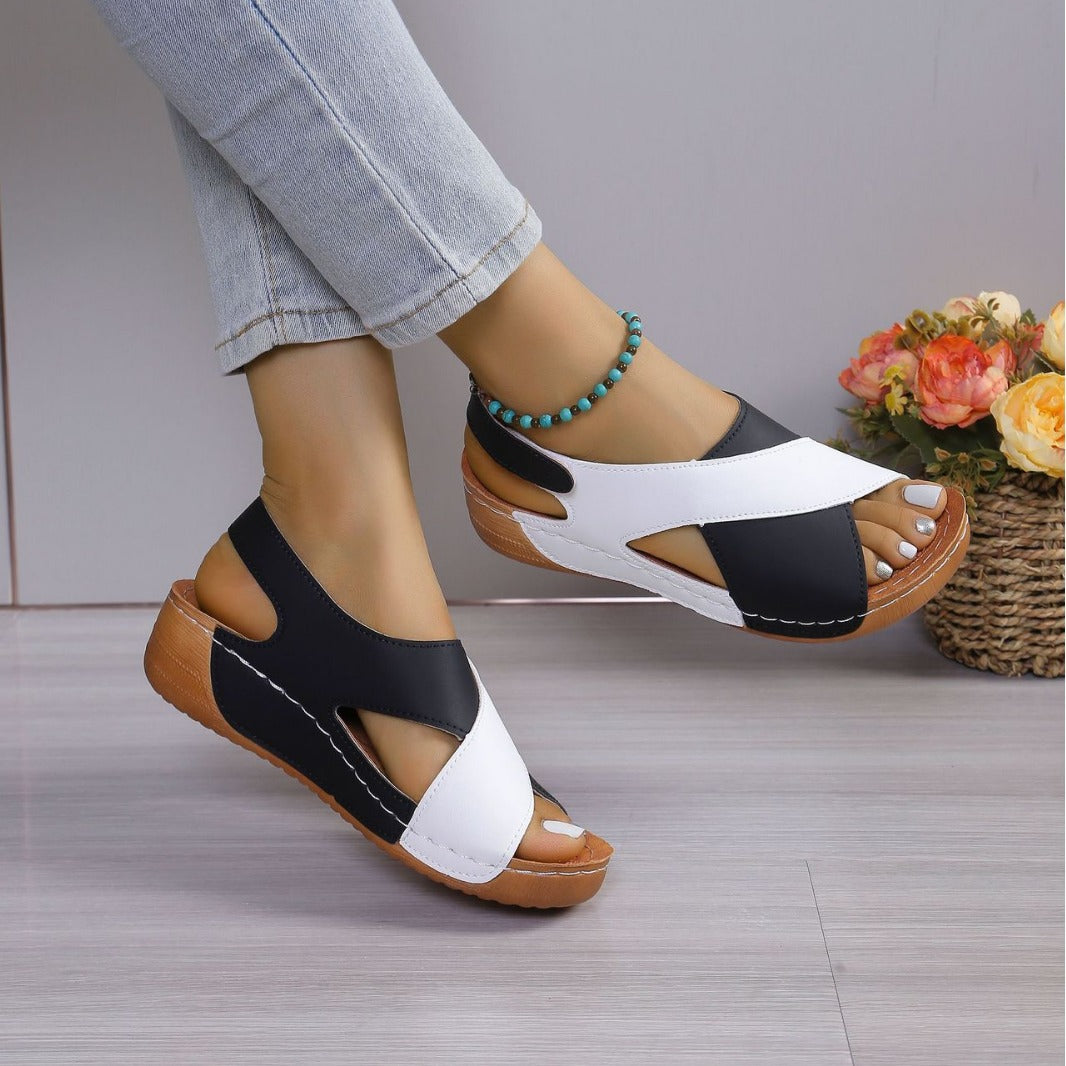 Damen modische Sandalen mit verstellbarem Riemen und anatomischem Fußbett Nord Taschen