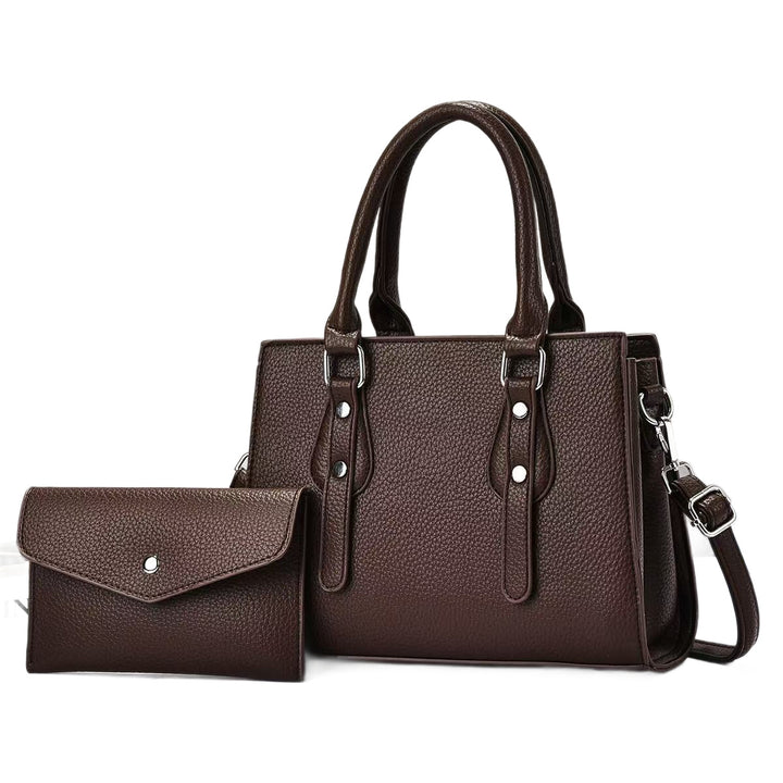 Damen Henkeltasche mit abnehmbarer Clutch und strukturiertem Design Nord Taschen