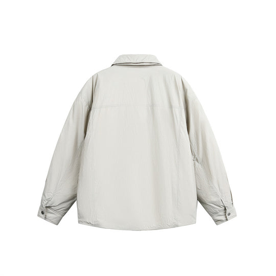 Herren Wattierte Hemdjacke mit Kontrast-Karotasche Nord Taschen