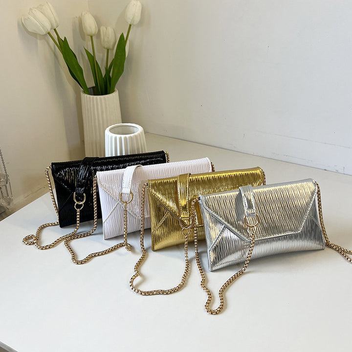 Damen elegante Clutch-Tasche mit strukturiertem Obermaterial Nord Taschen
