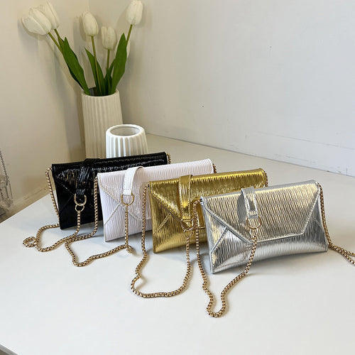 Damen elegante Clutch-Tasche mit strukturiertem Obermaterial Nord Taschen