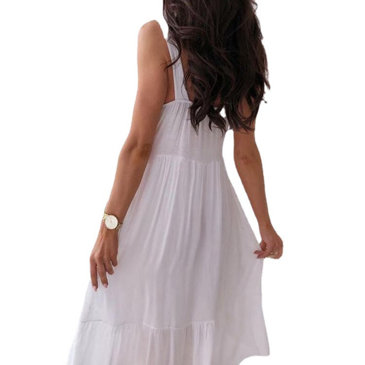 Damen Sommerkleid mit eleganten Spitzenakzenten und luftiger Passform