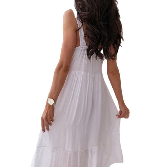 Damen Sommerkleid mit eleganten Spitzenakzenten und luftiger Passform