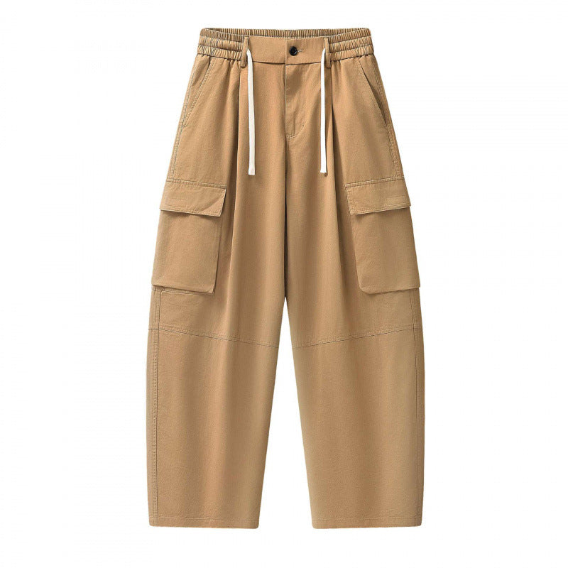 Unisex Baggy‑Cargo‑Hose mit elastischem Bund, Tunnelzug und großen Pattentaschen Nord Taschen