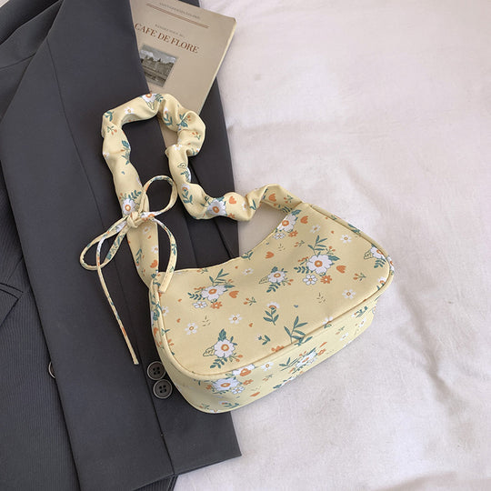 Damen Hobo-Tasche mit floralem Design und innovativem Tragegriff Nord Taschen