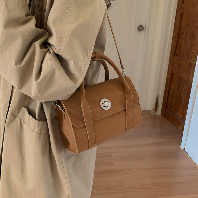 Damen elegante Umhängetasche aus weichem Veloursleder Nord Taschen