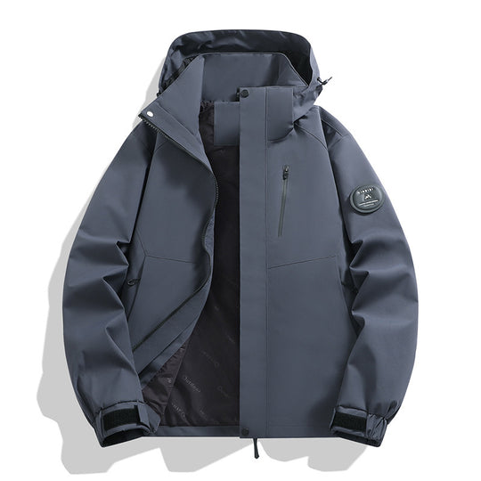 Herren Softshell-Outdoorparka mit technischer Membran, verschweißten Nähten und wasserdichten Reißverschlüssen Nord Taschen