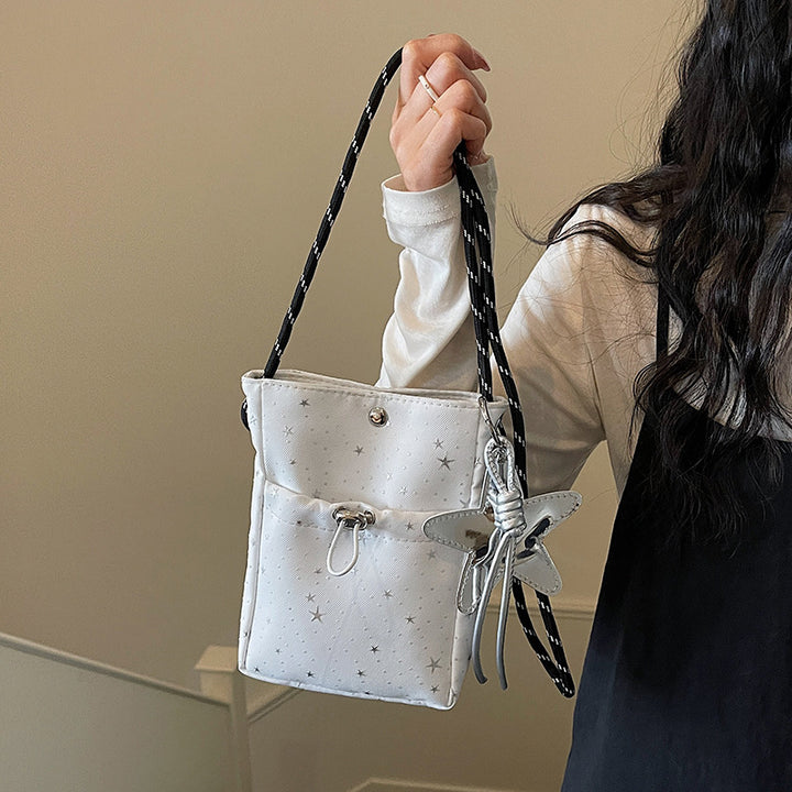 Damen Trendige Umhängetasche aus hochwertigem Material mit funkelndem Sternendesign Nord Taschen
