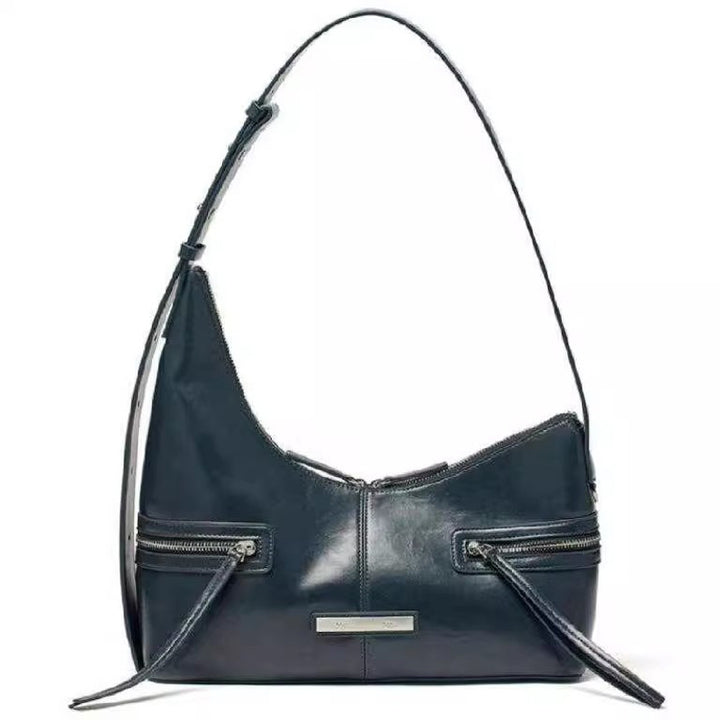 Damen Hobo-Tasche mit luxuriösem Glanz und praktischen Reißverschlussfächern Nord Taschen
