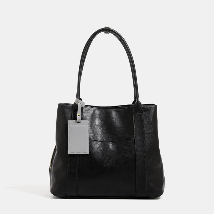 Damen Shopper-Tasche aus hochwertigem Kunstleder mit praktischem Innenlayout Nord Taschen