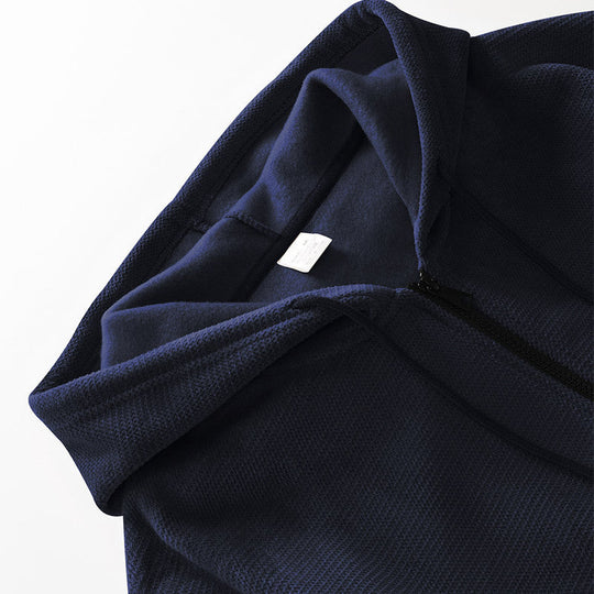 Herren sportlicher Zip-Hoodie aus atmungsaktivem Material mit Taschen