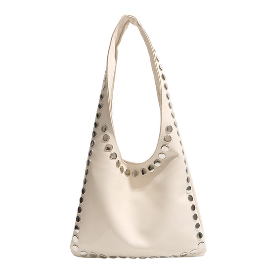 Damen Umhängetasche mit modischem Metallnieten-Design Nord Taschen