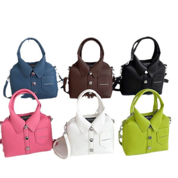 Damen Mini-Handtasche im Shirt-Design mit verstellbarem Schulterriemen Nord Taschen