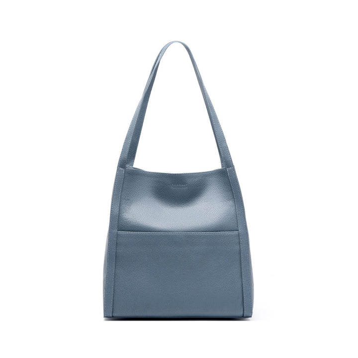 Damen geräumige Shopper-Tasche mit strukturiertem Leder Nord Taschen