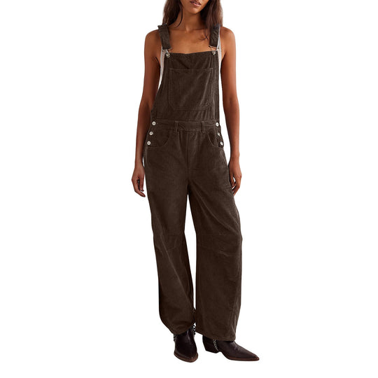 Damen Latzhose Cord weit geschnitten - Vittorelli