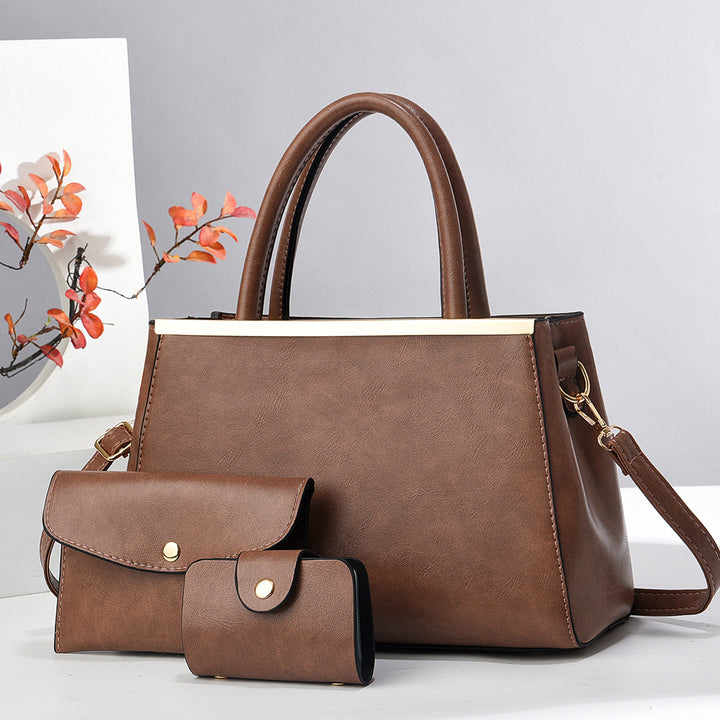 Damen elegante Handtasche mit abnehmbarem Zubehör Nord Taschen